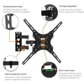 26-55 Full Motion TV Wall Mount Rotation 180 Swivel Bracket 26 32 40 42 50 55 - Show Gadgets